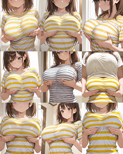 Prefect Illustrious v3 - 胸を自分で持ち上げるプロンプト、画像生成結果:画像4