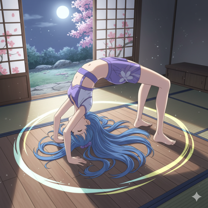 ブリッジのポーズを表現するプロンプト、画像生成結果:画像6