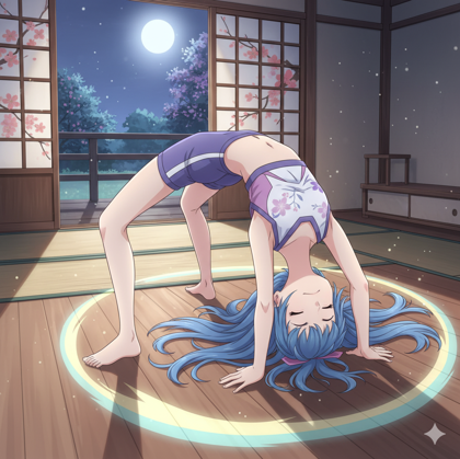 ブリッジのポーズを表現するプロンプト、画像生成結果:画像7