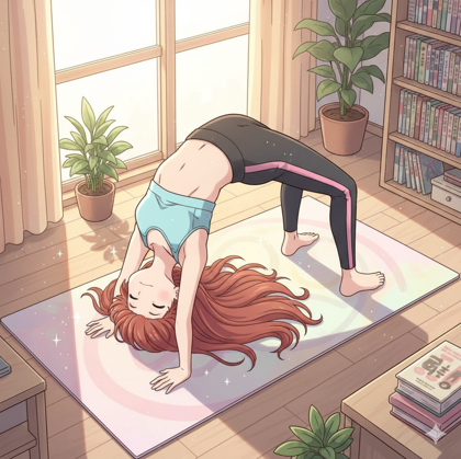 ブリッジのポーズを表現するプロンプト、画像生成結果:画像8