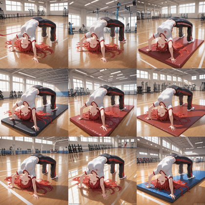 Prefect illustrious XL v4.0 - ブリッジのポーズを表現するプロンプト、画像生成結果:画像14