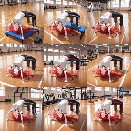 WAI-illustrious-SDXL v15.0 - ブリッジのポーズを表現するプロンプト、画像生成結果:画像12