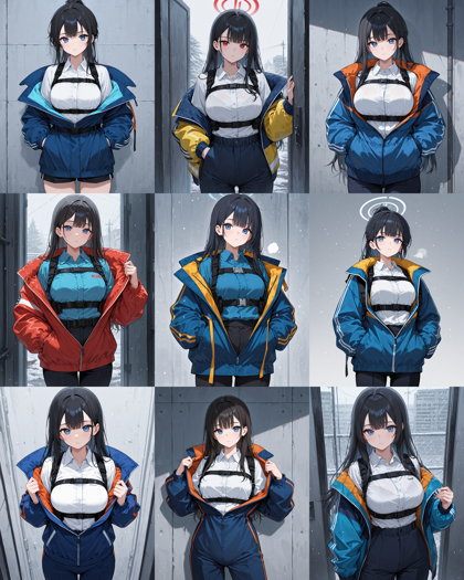 Nova Anime XL v14.0 - 胸の上下にベルトをしているコスチュームを表現するプロンプト、画像生成結果:画像2