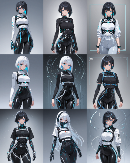 Nova Anime XL v14.0 - 胸の上下にベルトをしているコスチュームを表現するプロンプト、画像生成結果:画像6