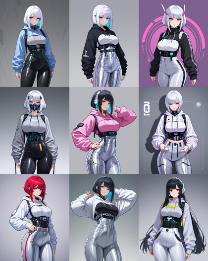 Prefect illustrious XL v5.0 - 胸の上下にベルトをしているコスチュームを表現するプロンプト、画像生成結果:画像15