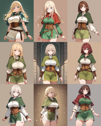 WAI-illustrious-SDXL v15.0 - 胸の上下にベルトをしているコスチュームを表現するプロンプト、画像生成結果:画像9