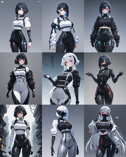 WAI-illustrious-SDXL v15.0 - 胸の上下にベルトをしているコスチュームを表現するプロンプト、画像生成結果:画像5