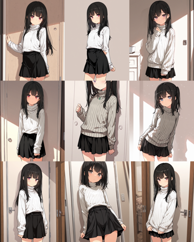 HakushiMix v1.41 - 胸の大きさを表現するプロンプト、画像生成結果:画像6