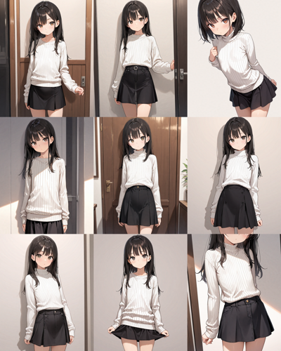 Nova Anime XL v9.0 - 胸の大きさを表現するプロンプト、画像生成結果:画像3