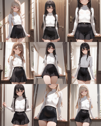 Prefect Illustrious v2.0p - 胸の大きさを表現するプロンプト、画像生成結果:画像4