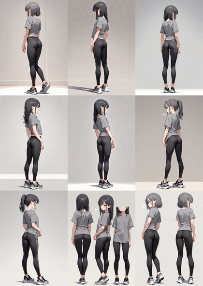 Nova Anime XL v12.5 - お尻の大きさを表現するプロンプト、画像生成結果:画像2