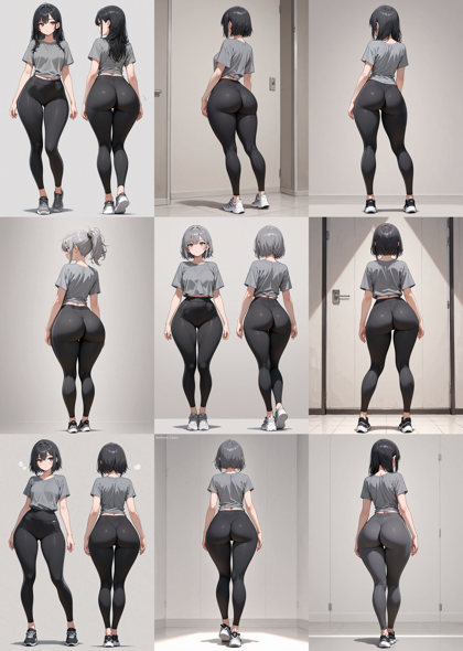 WAI-NSFW-illustrious-SDXL v15.0 - お尻の大きさを表現するプロンプト、画像生成結果:画像7