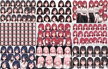 JANKU v5 - キャラクターの表情集を生成するプロンプト:画像4