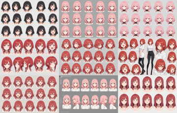 Prefect Illustrious v3 - キャラクターの表情集を生成するプロンプト:画像11