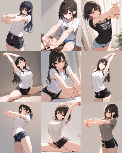 WAI-NSFW-Illustrious v15.0 - 両手を組むポーズを表現するプロンプト、画像生成結果:画像4