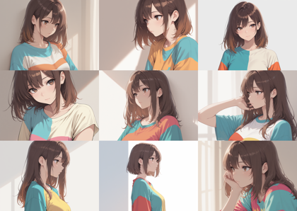 Diving-Illustrious Flat Anime Paradigm Shift v6.3 - シャープな線の画像、アニメ塗りを表現するプロンプト:画像3