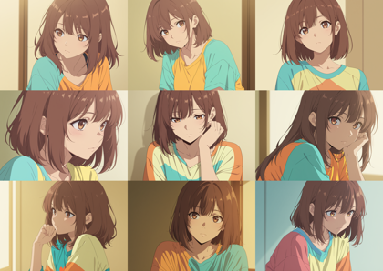 Diving-Illustrious Flat Anime Paradigm Shift v6.3 - シャープな線の画像、アニメ塗りを表現するプロンプト:画像6