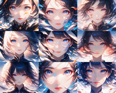 Animagine XL v4.0 opt - 顔のアップ画像を生成するプロンプトと画像生成結果:画像6