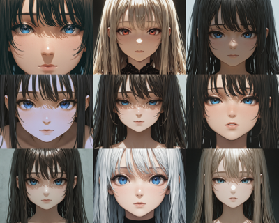 Plant Milk Model Suite hempii - 顔のアップ画像を生成するプロンプトと画像生成結果:画像5