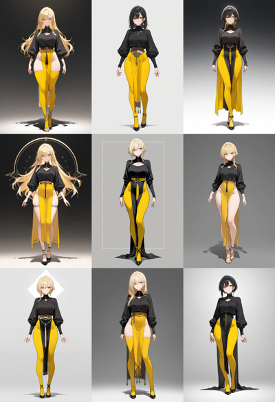 Nova Anime XL v4.0 - 前に布が垂れる服を生成するプロンプト:画像8