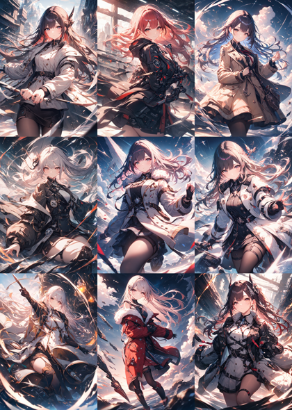 Animagine XL 4.0 opt - コートを表現するプロンプト:画像3