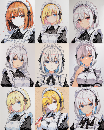 Hakushi Mix v1.41 - 色鉛筆画の仕上げを表現するプロンプト、画像生成結果:画像7