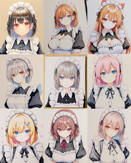 WAI-illustrious-SDXL v15.0 - 色鉛筆画の仕上げを表現するプロンプト、画像生成結果:画像1