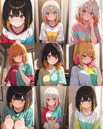 Hakushi Mix v1.41 - 困っている表情を表現するプロンプト、画像生成結果:画像5