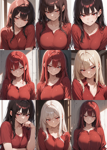 Nova Anime XL v17.0 - 軽蔑の表情を表現するプロンプト、画像生成結果:画像2