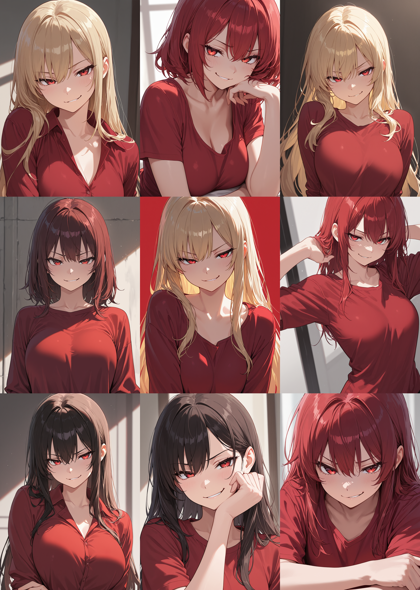 WAI-illustrious-SDXL v16.0 - 軽蔑の表情を表現するプロンプト、画像生成結果:画像1