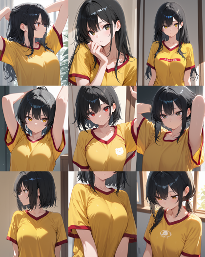WAI-NSFW-Illustrious v15.0 - 衣類の縁の部分の色違いを表現するプロンプト、画像生成結果:画像6