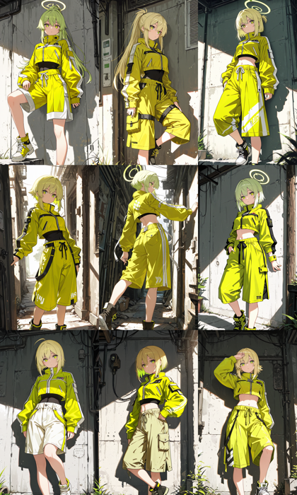 Hakushi Mix v1.41 - 着丈の短い上着を表現するプロンプト、画像生成結果:画像5