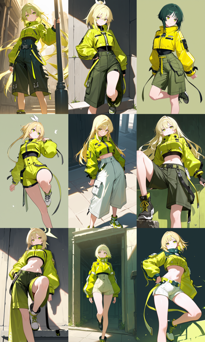 WAI-NSFW-illustrious-SDXL v15.0 - 着丈の短い上着を表現するプロンプト、画像生成結果:画像1
