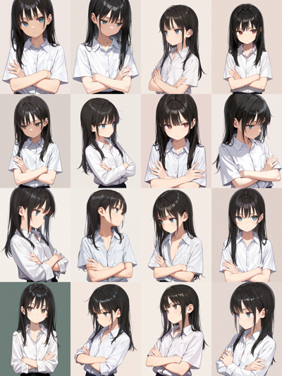 Nova Anime XL v5.5 - 腕組みしたキャラクターのプロンプト・画像生成結果:画像4