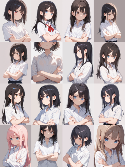 Zuki Anime Ill v4.0 - 腕組みしたキャラクターのプロンプト・画像生成結果:画像6