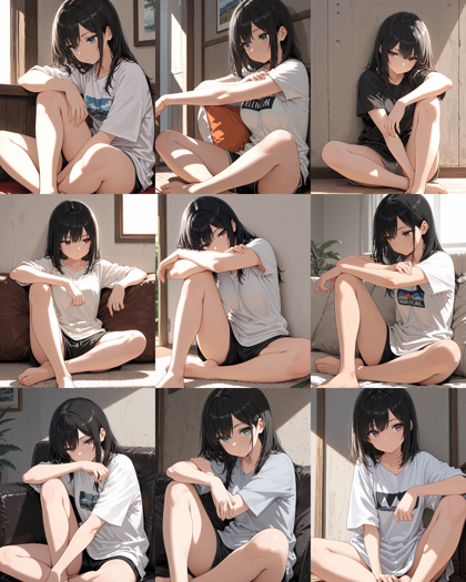 AlcAI - AnimeHaven Awakening - v30 - 胡坐座り(あぐらをかく)を表現するプロンプト、画像生成結果:画像14