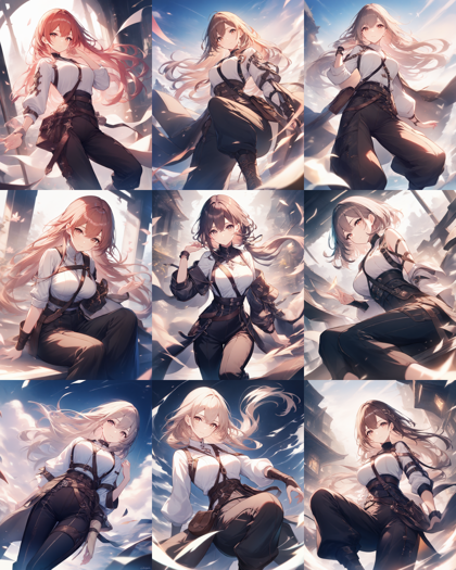 Animagine XL 4.0 opt - バッグなどのストラップを斜め掛けしているキャラクターを表現するプロンプト、画像生成結果:画像3