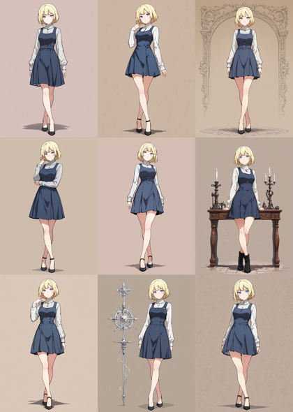 Hakushi Mix v1.41 - 足を交差して立つポーズのプロンプト、画像生成結果:画像6