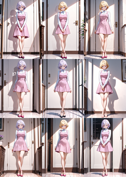 JANKU v4 - 足を交差して立つポーズのプロンプト、画像生成結果:画像10