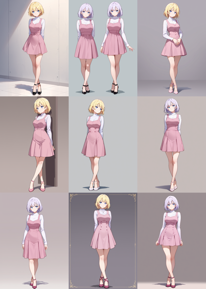 WAI-NSFW-illustrious-SDXL v14.0 - 足を交差して立つポーズのプロンプト、画像生成結果:画像8