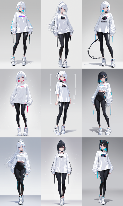 AlcAI - AnimeHaven awakening - v30 - 近未来的なデザインのコスチュームを生成するプロンプト、画像生成結果:画像5