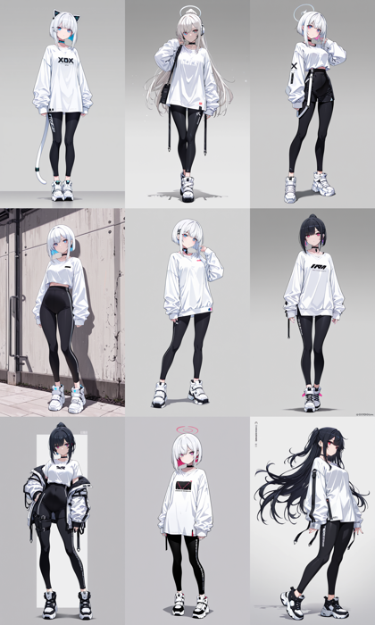 Hakushi Mix v1.41 - 近未来的なデザインのコスチュームを生成するプロンプト、画像生成結果:画像6