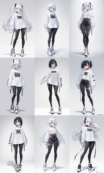 Nova Anime XL v12.0 - 近未来的なデザインのコスチュームを生成するプロンプト、画像生成結果:画像2