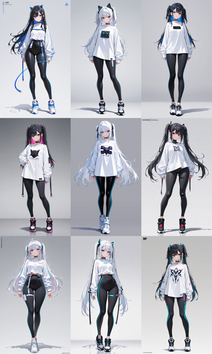 Prefect illustrious XL v3 - 近未来的なデザインのコスチュームを生成するプロンプト、画像生成結果:画像3