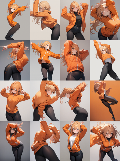 Prompt1 - Animagine XL v3.1 のQuality Modifiers, Aesthetic Tags の違いによる出力の違いの比較:画像21