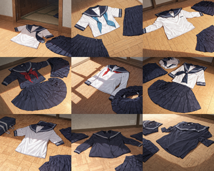 Nova Anime XL v12.0 - 脱ぎ捨てられた衣類のプロンプト:画像8