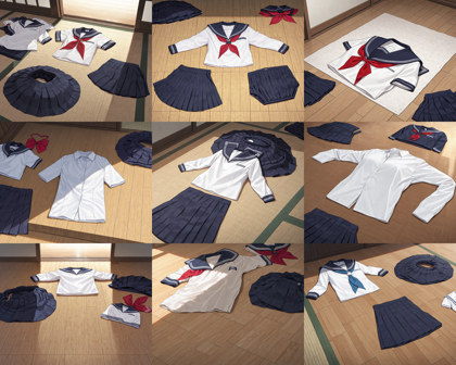 Prefect Illustrious v3 - 脱ぎ捨てられた衣類のプロンプト:画像10