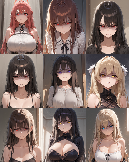 7th anime XL-IL A - 嫌悪の表情を表現するプロンプト、画像生成結果:画像5