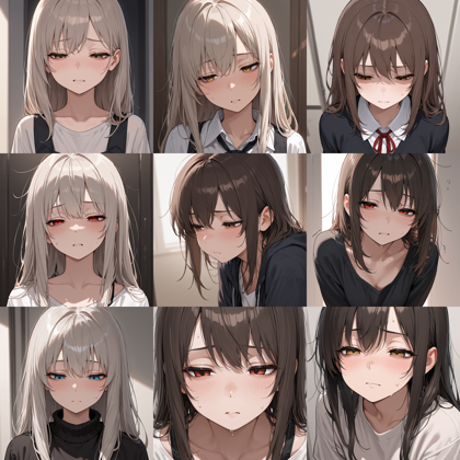 REED XXX illustrious SDXL v7.0 - 伏し目を表現するプロンプト、画像生成結果:画像8