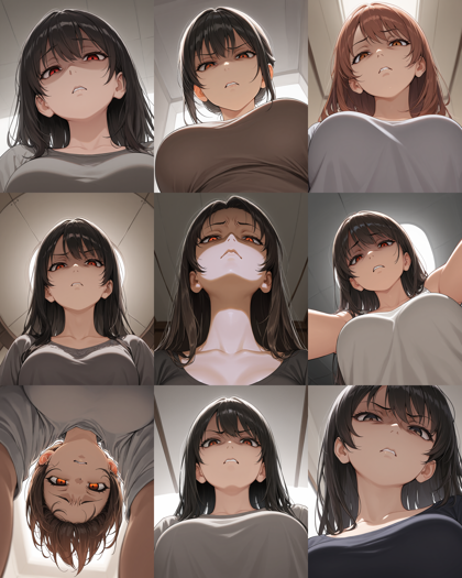 WAI-illustrious-SDXL v16.0 - 見下している表情、上から目線の表情を表現するプロンプト、画像生成結果:画像1